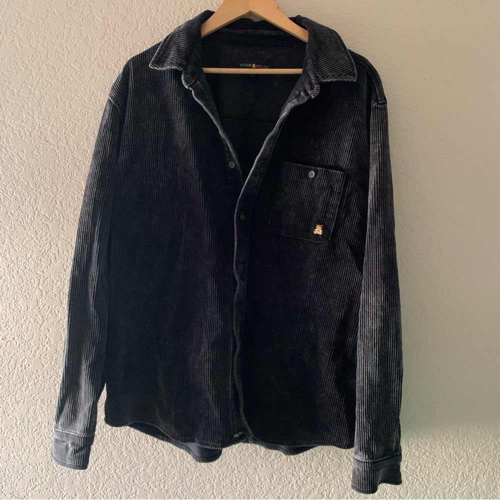 Teddy Fresh deadstock dark gray corduroy jacket